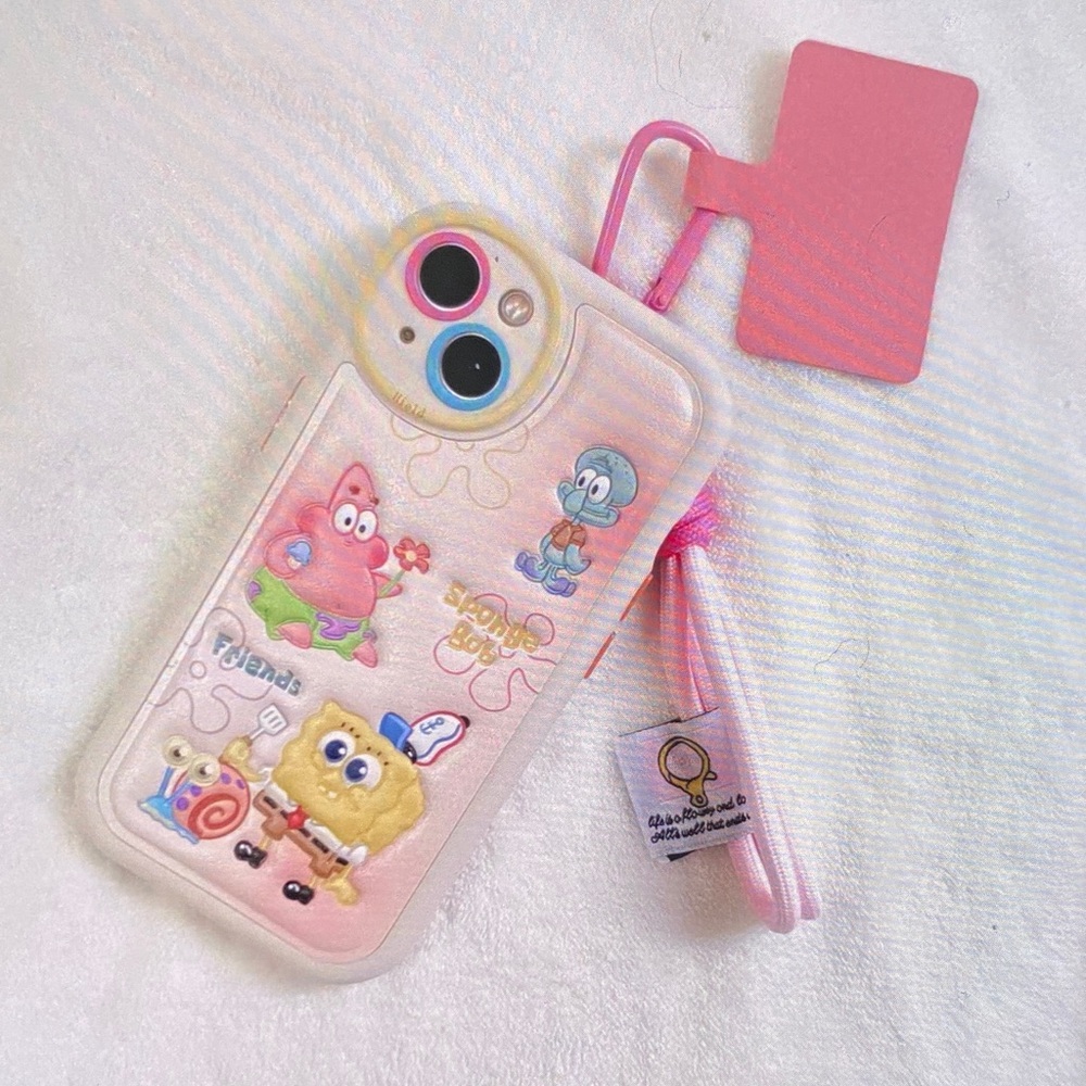 Cartoon Character Pink Phone Case